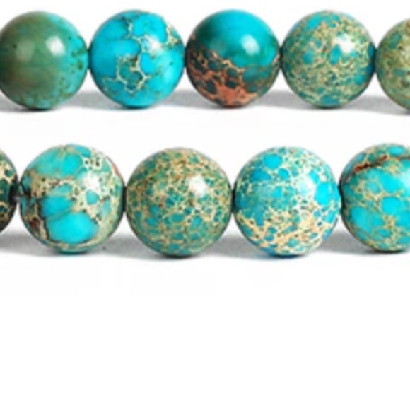 6mm Natural Turquoise Bracelet - Picture 3 of 4